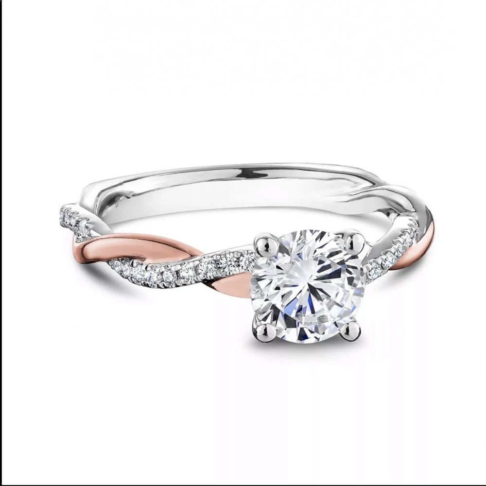 New Women’s Two Tone Diamond Beautiful Ring 💍 - Picture 3 of 4